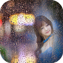 rainy glass photo frames costu APK