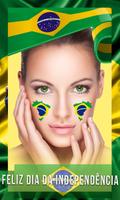 Brazil Independence Day Photo Frame: Face Flag スクリーンショット 1