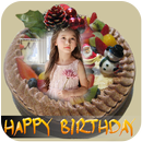 cumpleaños pastel con nombre y foto marco APK