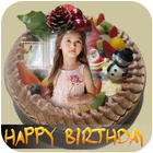 Name Photo on Birthday Cake: Candy Frame, Filter icon