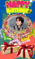 Name Photo on Birthday Cake: Candy Frame, Filter poster