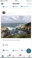 Mewander - the social media travel app captura de pantalla 2