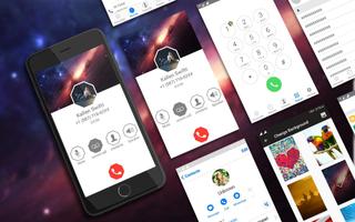 HD Galaxy Phone 8 i CallScreen الملصق