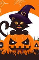 halloween scary pumpkin Emoji Affiche