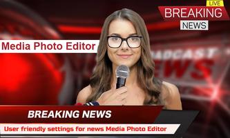 Media Photo Editor Breaking news photo frames capture d'écran 3