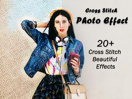 Cross Stitch Photo Effect poster