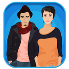 Fashion Cartoon Character Make icon