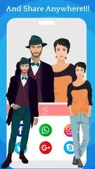 時尚卡通人物製造商 APK 下載