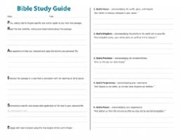 Bible Study Guide Affiche