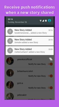 Story Notifier & Story Saver for Instagram Stories poster