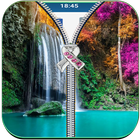Waterfall Zipper Lock Screen icon