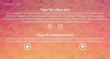 برنامه‌نما Hashtags - The best tags عکس از صفحه