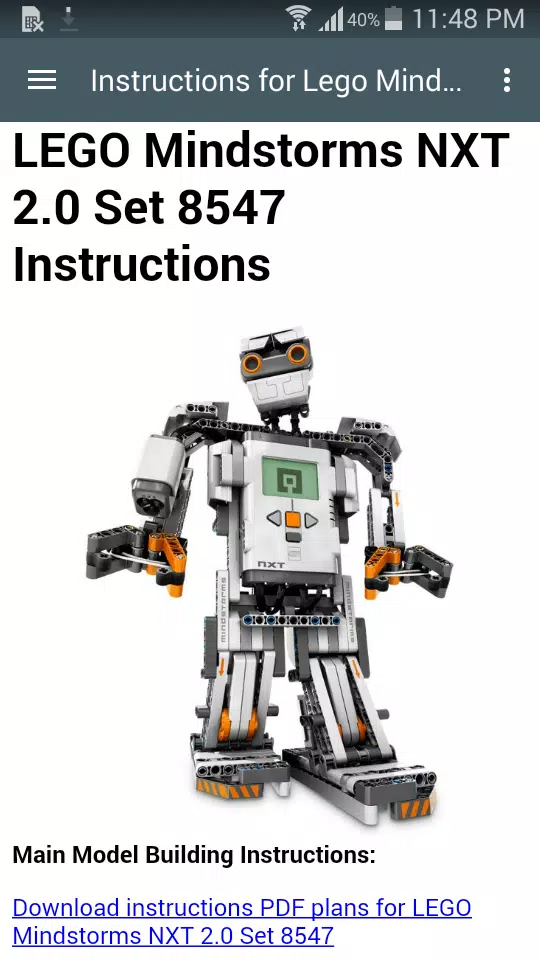 Descarga de APK de Instructions Lego Mindstorms para Android