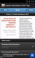 Insulin Resistance Diet Tips تصوير الشاشة 1