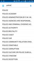 Police Dictionary capture d'écran 1