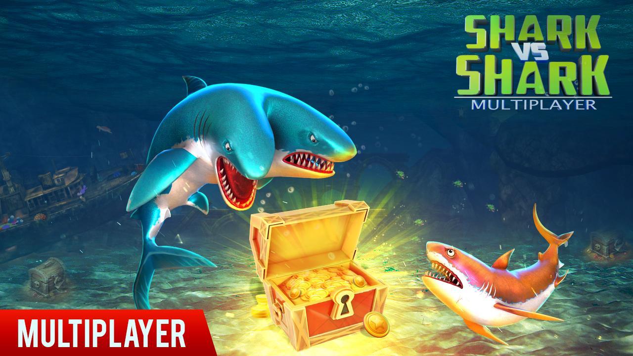 Shark Vs Shark Multiplayer For Android Apk Download - 2 player megalodon shark attack in roblox youtube