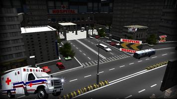 Ambulance Emergency Driver 3D capture d'écran 2