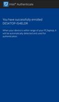 Intel® Authenticate capture d'écran 1