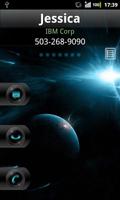 Rocket Caller ID Space Theme Affiche