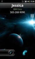 Rocket Caller ID Space Theme تصوير الشاشة 1