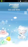 Rocket Caller ID Cloud Theme Affiche