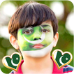 Flag on Face Independence Day