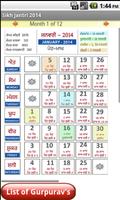 NanakShahi Calendar-Jantri2014 screenshot 2