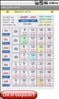 NanakShahi Calendar-Jantri2015 پوسٹر