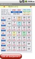 NanakShahi Calendar-Jantri2016 capture d'écran 1
