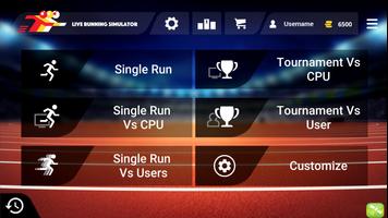Live Running Simulator - GPS competition tracker captura de pantalla 1