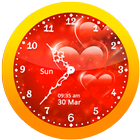Red Clock Live Wallpaper 아이콘