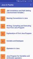 Learn Java in Pashto Affiche