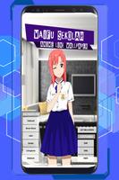 Anime Schoolgirl Interactive Live Wallpaper captura de pantalla 3