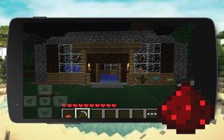 Redstone House map for MCPE poster