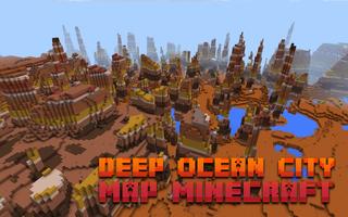 Deep Ocean City map for MCPE โปสเตอร์