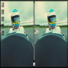 Go Kart Racing VR Cardboard Zeichen
