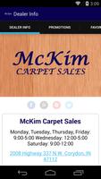McKim Carpet Sales Affiche