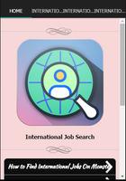 International Job Search पोस्टर