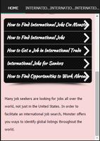 International Job Search تصوير الشاشة 1