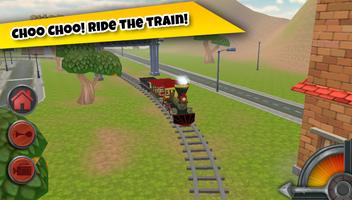 3D Train Game For Kids - Free Vehicle Driving Game পোস্টার