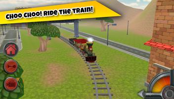 3D Train Game For Kids - Free Vehicle Driving Game plakat