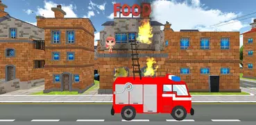 Kidlo Fire Fighter - Free 3D Rescue Game For Kids