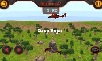 3D Helicopter Rescue Mission Game For Kids - Free screenshot 2