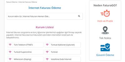 2 Schermata İnternet Faturası Ödeme