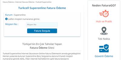 İnternet Faturası Ödeme captura de pantalla 3