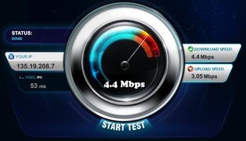 Internet Speed ​​Test Compteur capture d'écran 1