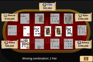 Black Texas Poker free स्क्रीनशॉट 1