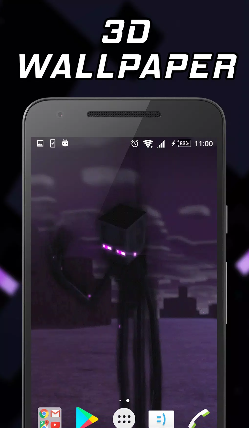 Minecraft Enderman Iphone Wallpaper