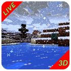 Snowfall Map Minecraft Live Wallpaper icône