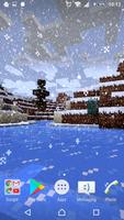 Snowfall Map Minecraft Live Wallpaper capture d'écran 1